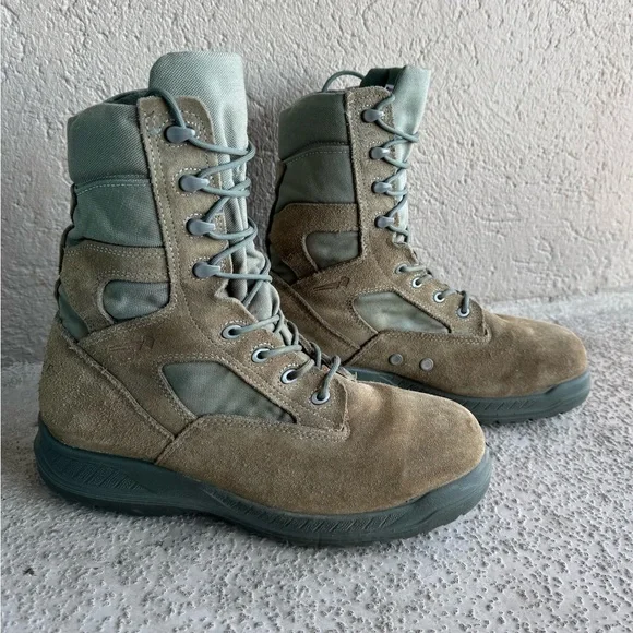 Belleville 610 ST Suede Military Boots Insulated Men’s Size 10.5W Green Outdoor - Picture 1 of 9
